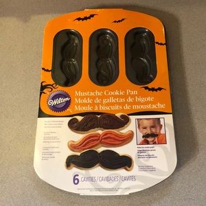 Wilton mustache cookie pan